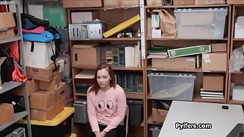Preview 1 of Mom Loves Fucking Huge Cocks - Redhead teen pilfer busted n fucked at the office
