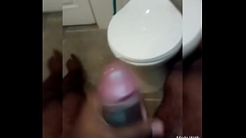 Preview 3 of Peter North Cum On Belly - Indian guy jerk off at work