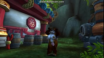 Preview 2 of Big Cock Ass Drill - *futa* panda shows off and turns heads