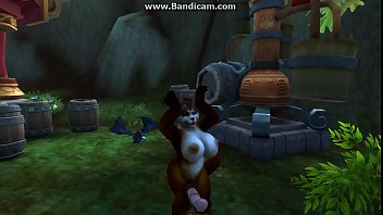 Preview 3 of Big Cock Ass Drill - *futa* panda shows off and turns heads