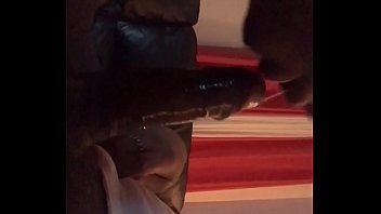 Preview 4 of Kamothe - Pretty Ebony Sloppy blowjob w ThickDickBandit