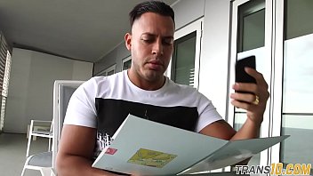 Preview 1 of Mumbi College Sex Fist - Brazilian TS babe drilled after dicksucking