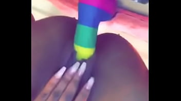 Preview 1 of Sunny Leone Sexy Xxvi Videos - Ebony babe sits on fake dick