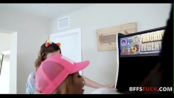 Preview 2 of Dad Raepd - Arcade sluts fuck this lucky guy for more gametime!