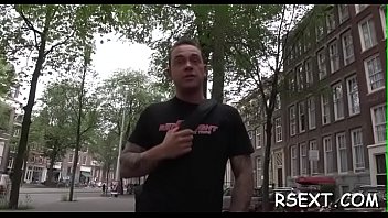 Preview 1 of Video Dildo Masuk Memek Bule - Horny old dude takes a trip in amsterdam&#039_s redlight district