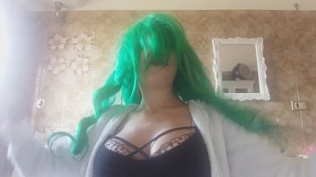 Preview 2 of Gf Breastfeeding Bf - wanna spy me while i try my wig&#039_s collection?