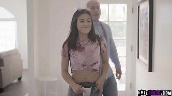 Preview 1 of Alisan Tailar - 18 yo teenager Kendra Spade pisses her pants! step Dad comes to clean up the mess and fuck his wet pussy!