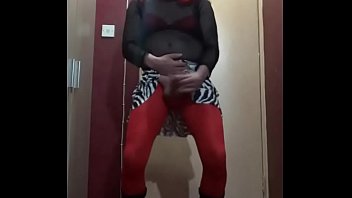 Preview 2 of Sunnu Lone Xxx - crossdressing sissy masturbates then shoots his load