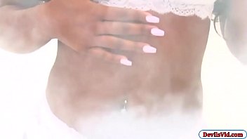 Preview 1 of Vanesa Quai - Petite black chick fucks 4 white cocks