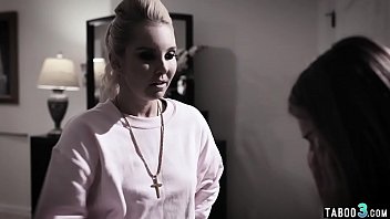 Preview 1 of Xnxx Voides Com - Stepmom orders BF to fuck her lesbian teen stepdaughter