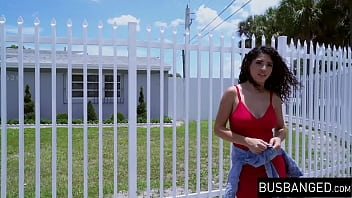 Preview 1 of Stepmom Stuck In Washing Machine - Busty all natural Latina bouncing on cock in JMacs van