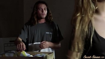 Preview 1 of Gosh - Cute teen fucked and cum covered by stepbro