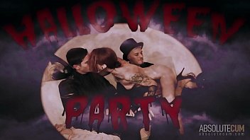 Preview 1 of Parody Viking - Chris Torres,  Chris Diamond and Lylian Red HALLOWEEN PARTY