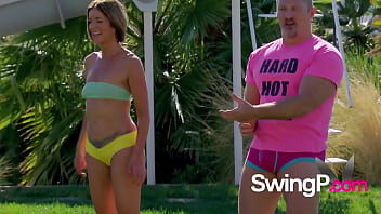 Preview 3 of Xxx Tamann Sex - Swinger couple makes an exciting arrival to the swing house