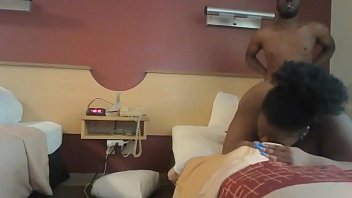 Preview 4 of Alexis Texas And Siri Lesbian - Giving backshots and creampie to college bbw black chick @loverofkushleaf