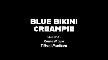 Preview 1 of Pari Tamang X Video - Tiffani Madison In Blue Bikini Fucks Rome Major&#039_s BBC!