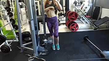 Preview 2 of Hre Girls - Almost caught in gym during squirting