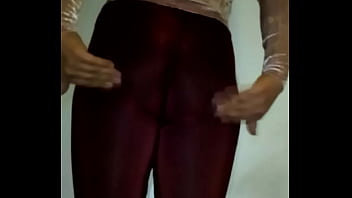 Preview 4 of Brutalnie Domina - Celeste Crossdresser big booty CD in lycra
