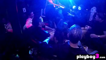 Preview 3 of Wixen Xxx - Shy ebony couple entered into red room with other swingers