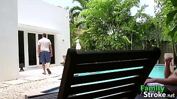 Preview 1 of Watch Porn For Free Young Girls - Teasing Slutty Stepdaddy&#039_s Girlfriend and Stepson - Full HD FamilyStroke
