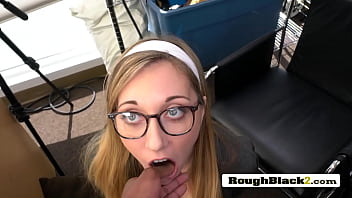 Preview 1 of V Nv - Secretary with glasses gives BBC head