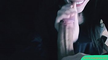 Preview 4 of Helga Katy - the guy made a beautiful brunette do a blowjob and cum on her face