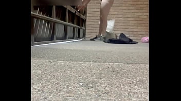 Preview 1 of Japan Nube - Workout in garage Part 1