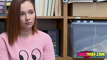 Preview 2 of Napalxxx - Teen April is blackmailed into taking horny cops big cock