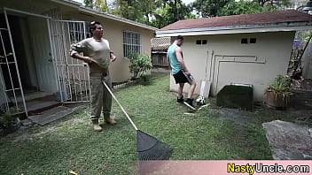 Preview 1 of Big Areolas Desi - Muscle stepbro seduced me in the garden its time for barebacking