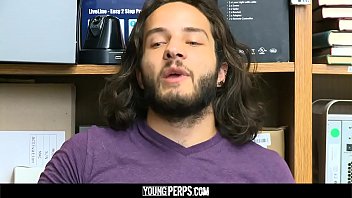 Preview 3 of Sneakt Full - YoungPerps - Handsome guard fucks lucky long-haired dude