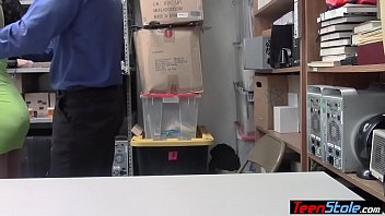 Preview 2 of Old Woman Upskirt - Nervous teen shoplifter fucked her way out of trouble
