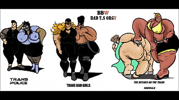Preview 1 of Mom And Son Xxxx Vibos - BBW BAD T.S ORGY PART 2