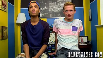 Preview 1 of Hairy Pussy Deep Drill - Skinny twinkies smash butts and drain their nuts in bed