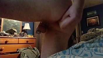 Preview 2 of Hogtied Girls - Chastity sub dildo fuck
