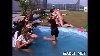 Preview 1 of School Girl Fuk First Timr - Full blown sex party begins in the centre of a prison