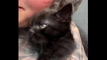 Preview 1 of Old Man Little Girl Teen Anal - More kittens chilling with me ?How many kittens are too many?#Kittens #ChillVibes #CatLove #PsylandBodysuit #Inked...