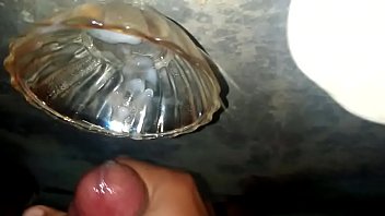 Preview 4 of X Bf Picture Ladki Ki Sola Saal - Shemale cum from fucking a homemade toy