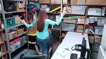 Preview 1 of Abused And Dorced - Redhead Ornella gets her tight cunt demolished when found robbing