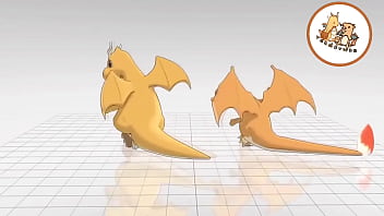 Preview 2 of Xxx Bf Sesy - The Same Charizard &amp_ Dragonite Video Dancing With Differents Songs