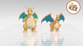 Preview 1 of Xxx Bf Sesy - The Same Charizard &amp_ Dragonite Video Dancing With Differents Songs