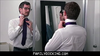 Preview 1 of Dehatixxxxcom - Twink Stepson Fucked By Stepdad Before Meeting With Teacher - Alex Killian