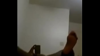 Preview 4 of Spied Door Hole Mom - Big titted bitch gets freaky