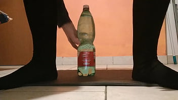 Preview 3 of Old Mature Blows Young Guy Pov - Very big bottle of 28 cm of circumference as much as I can in my ass!
