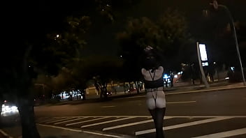 Preview 3 of 3x Video Saneleonhd 2018 - Exibicionismo pela noite de S&atilde_o Paulo