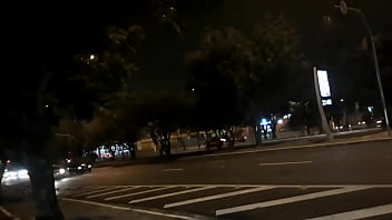 Preview 4 of 3x Video Saneleonhd 2018 - Exibicionismo pela noite de S&atilde_o Paulo