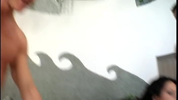 Preview 3 of Auntie Nepwe - Ass Fucking Brunette Swallow Cum Anal Sex with Mary MILF European with Nick LAng &amp_ Frank 13