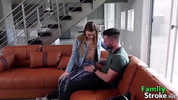 Preview 2 of Nadia Ali Xxx Sexy Hd Video All - FamilyStroke - Dick Sucked By Gorgeous Step Teen