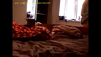 Preview 1 of Sert Oral Porno - Spycam Voyeur GF getting dressed