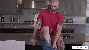 Preview 2 of John Sinn Hard Core - Trans Amanda Riley analed by Cliff Jensens bigcock