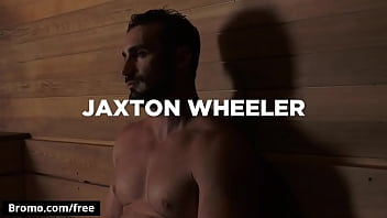 Preview 2 of Late Night Stroke Family - Inked hunks Jaxton Wheeler with Rikk York Fuck in Steam Room - Bromo